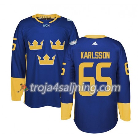 Sverige tröja Erik Karlsson 65 World Cup i ishockey 2016 Lila Premier - NHL Tröjor Herr